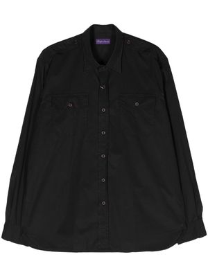 Ralph Lauren Purple Label classic-collar cotton shirt - Black