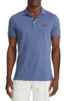 Ralph Lauren Purple Label Cotton Piqué Polo in Dress Shirt Blue