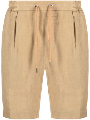 Ralph Lauren Purple Label drawstring-fastening linen shorts - Brown