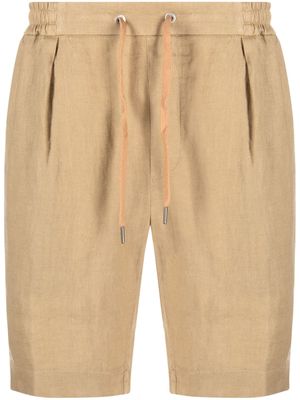 Ralph Lauren Purple Label drawstring linen chino shorts - Brown
