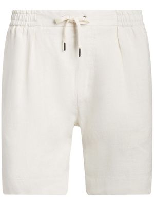 Ralph Lauren Purple Label drawstring linen deck shorts - White