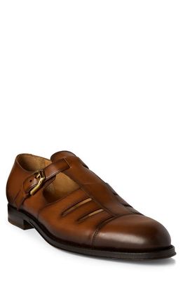 Ralph Lauren Purple Label Fisherman Sandal in Cognac