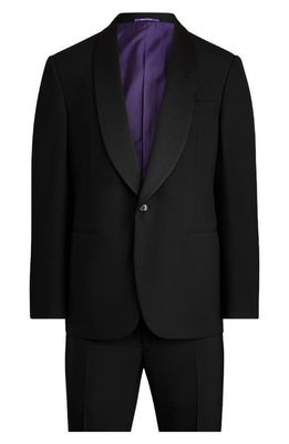 Ralph Lauren Purple Label Gregory Wool Barathea Tuxedo in Black