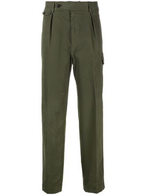 Ralph Lauren Purple Label high-waisted twill cargo trousers - Green