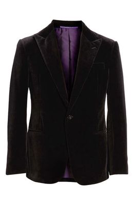 Ralph Lauren Purple Label Kent Velvet Evening Jacket in Black