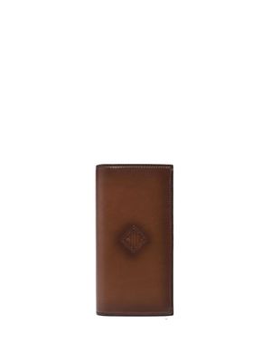 Ralph Lauren Purple Label logo-embossed bi-fold wallet - Brown