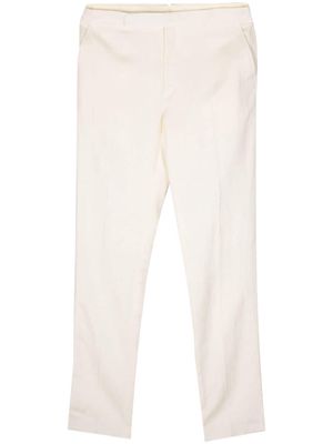 Ralph Lauren Purple Label shantung tapered trousers - Neutrals