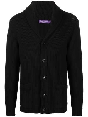 Ralph Lauren Purple Label shawl-lapel cardigan - Black