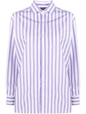 Ralph Lauren Purple Label stripe-pattern shirt - White
