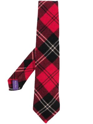 Ralph Lauren Purple Label tartan-check print tie - Red