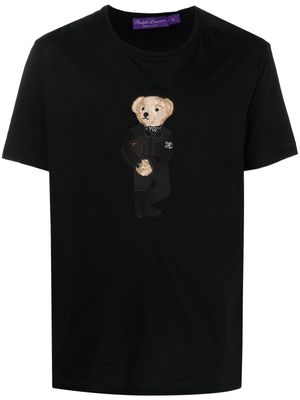 Ralph Lauren Purple Label Teddy logo print T-shirt - Black
