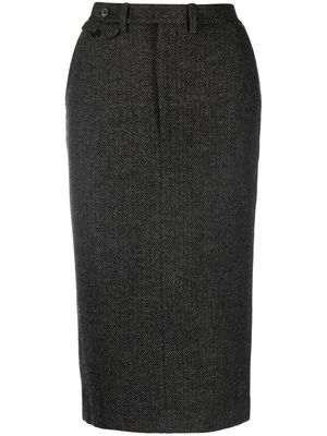 Ralph Lauren Purple Label wool pencil skirt - Grey