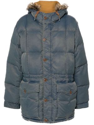 Ralph Lauren RRL Arden quilted hooded coat - Blue