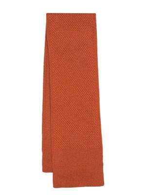 Ralph Lauren RRL basket weave cashmere scarf - Orange