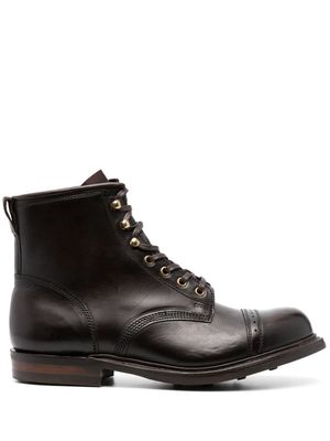 Ralph Lauren RRL Bowery lace-up leather boots - Brown