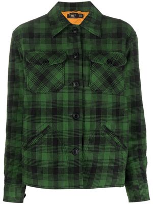 Ralph Lauren RRL check-pattern shirt jacket - Green