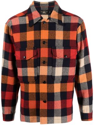 Ralph Lauren RRL checked wool flannel shirt - Orange