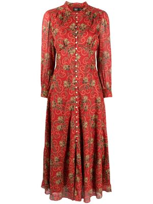 Ralph Lauren RRL floral-print cotton maxi dress - Red