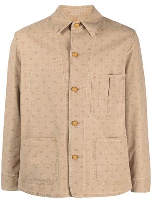 Ralph Lauren RRL Fulton monogram shirt jacket - Neutrals