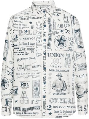 Ralph Lauren RRL graphic-print cotton shirt - White