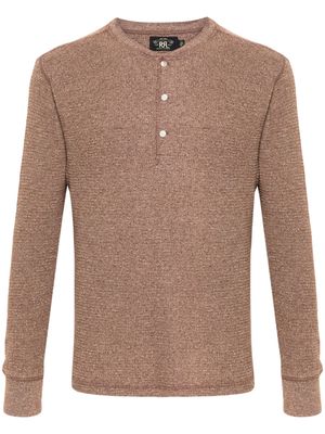 Ralph Lauren RRL Henley cotton polo shirt - Brown
