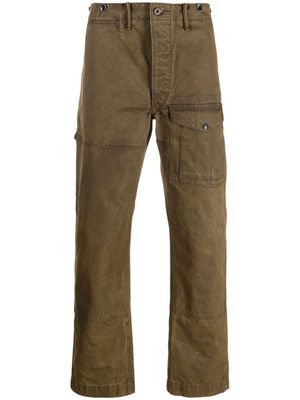 Ralph Lauren RRL logo-patch cotton cargo trousers - Green