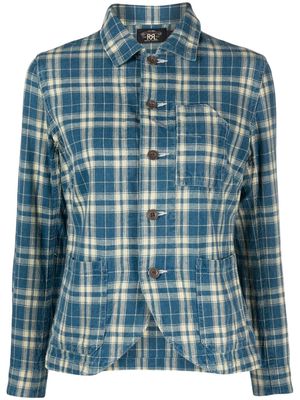 Ralph Lauren RRL Mabel plaid check-pattern shirt - Blue