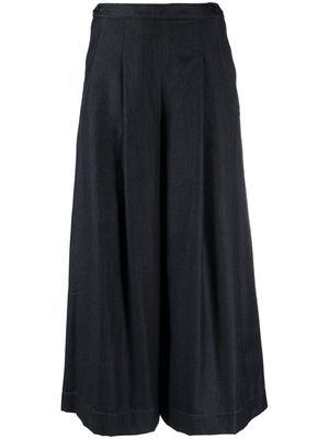 Ralph Lauren RRL pleated high-waisted twill culottes - Blue