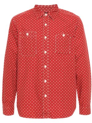 Ralph Lauren RRL polka dot cotton shirt - Red