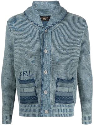 Ralph Lauren RRL shawl-lapels button-up cardigan - Blue