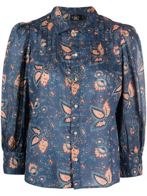 Ralph Lauren RRL Stefanie floral-print cotton shirt - Blue