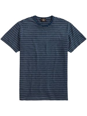 Ralph Lauren RRL stripe-print cotton T-shirt - Blue