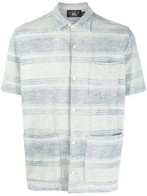 Ralph Lauren RRL striped short-sleeved shirt - Blue