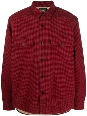 Ralph Lauren RRL Vermont gingham-check fleece-lined shirt - Red