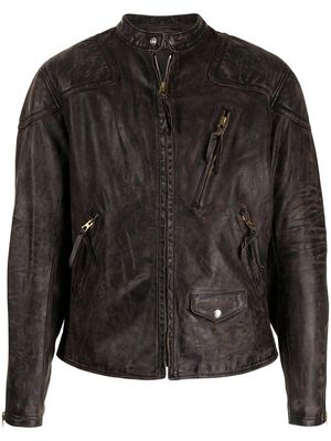Ralph Lauren RRL Watts biker jacket - Brown