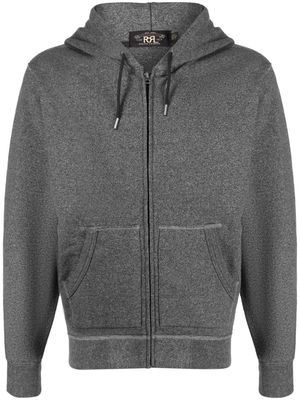 Ralph Lauren RRL zip-up cotton hoodie - Grey