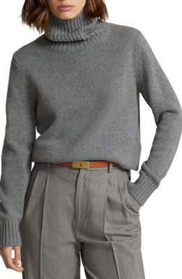 Ralph Lauren Wool Turtleneck Sweater in Battalion Grey Heather
