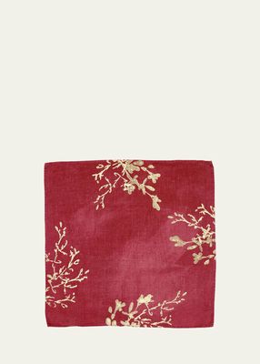 Rami Oro Gold Painted Linen Napkin