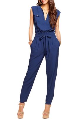 Ramy Brook Bria Tie Waist Jumpsuit in Spring Navy