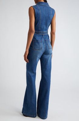 Ramy Brook Carly Flared Denim Jumpsuit in Medium Wash