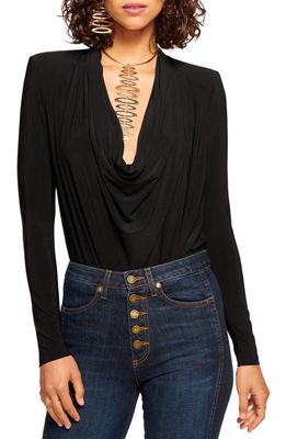 Ramy Brook Eden Cowl Neck Top in Black