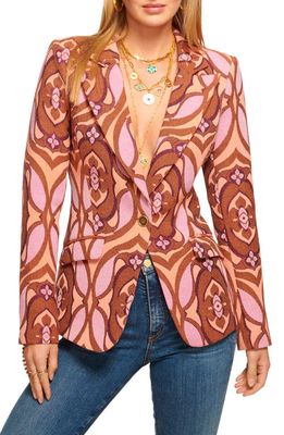 Ramy Brook Elvira Single Button Blazer in Soiree Multi Jacquard