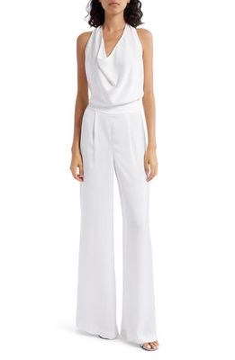 Ramy Brook Harriet Halter Wide Leg Jumpsuit in Ivory