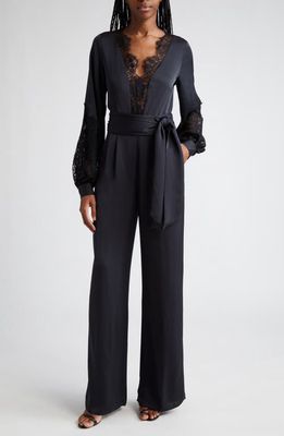 Ramy Brook Helen Lace Jumpsuit in Black