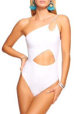 Ramy Brook India One-Shoulder One-Piece Swimsuit in White