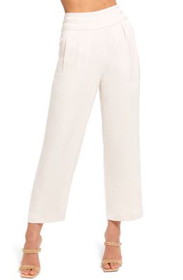 Ramy Brook Joss Crop Satin Pants in Ivory