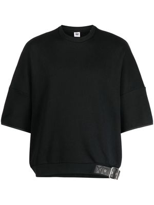 Random Identities buckle-detailed cotton T-shirt - Black
