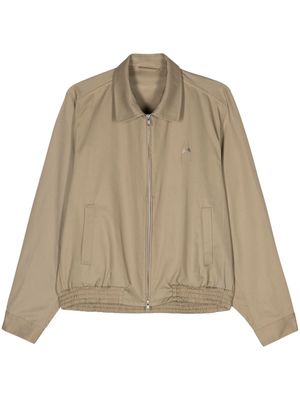 Random Identities logo-embroidered bomber jacket - Neutrals