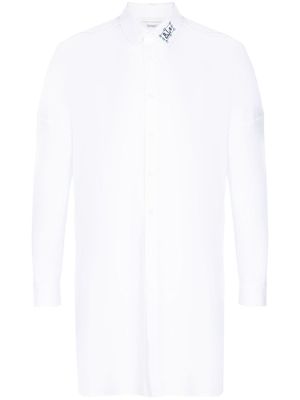 Random Identities logo-print long-sleeve shirt - White