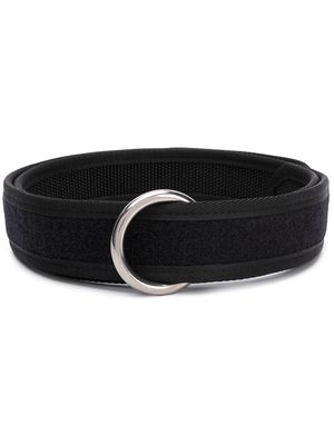Random Identities ring-buckle touchstrap belt - Black
